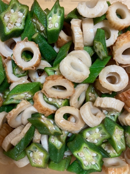 レンチンでつくるオクラの煮びたし