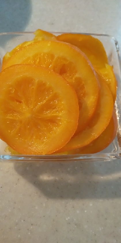 ケーキに☆オレンジのシロップ煮