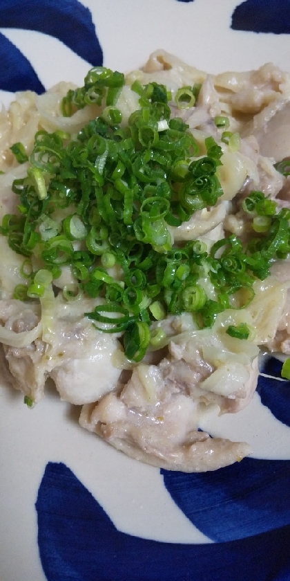 鶏肉と玉ねぎの柚子胡椒&マヨ炒め