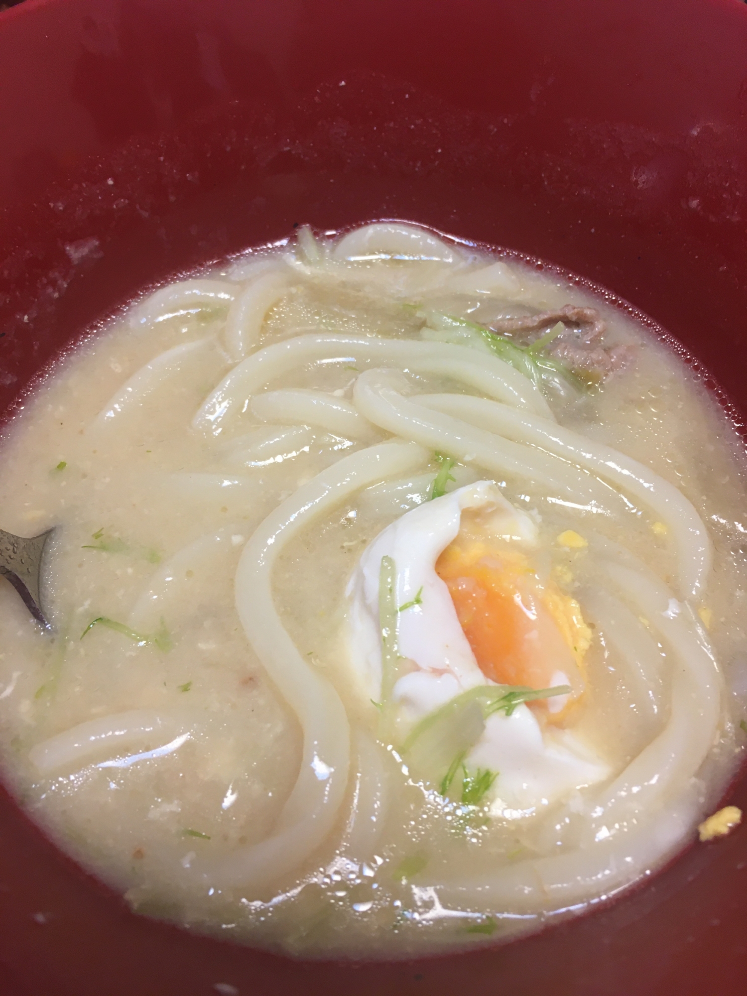 余ったシチューでうどん