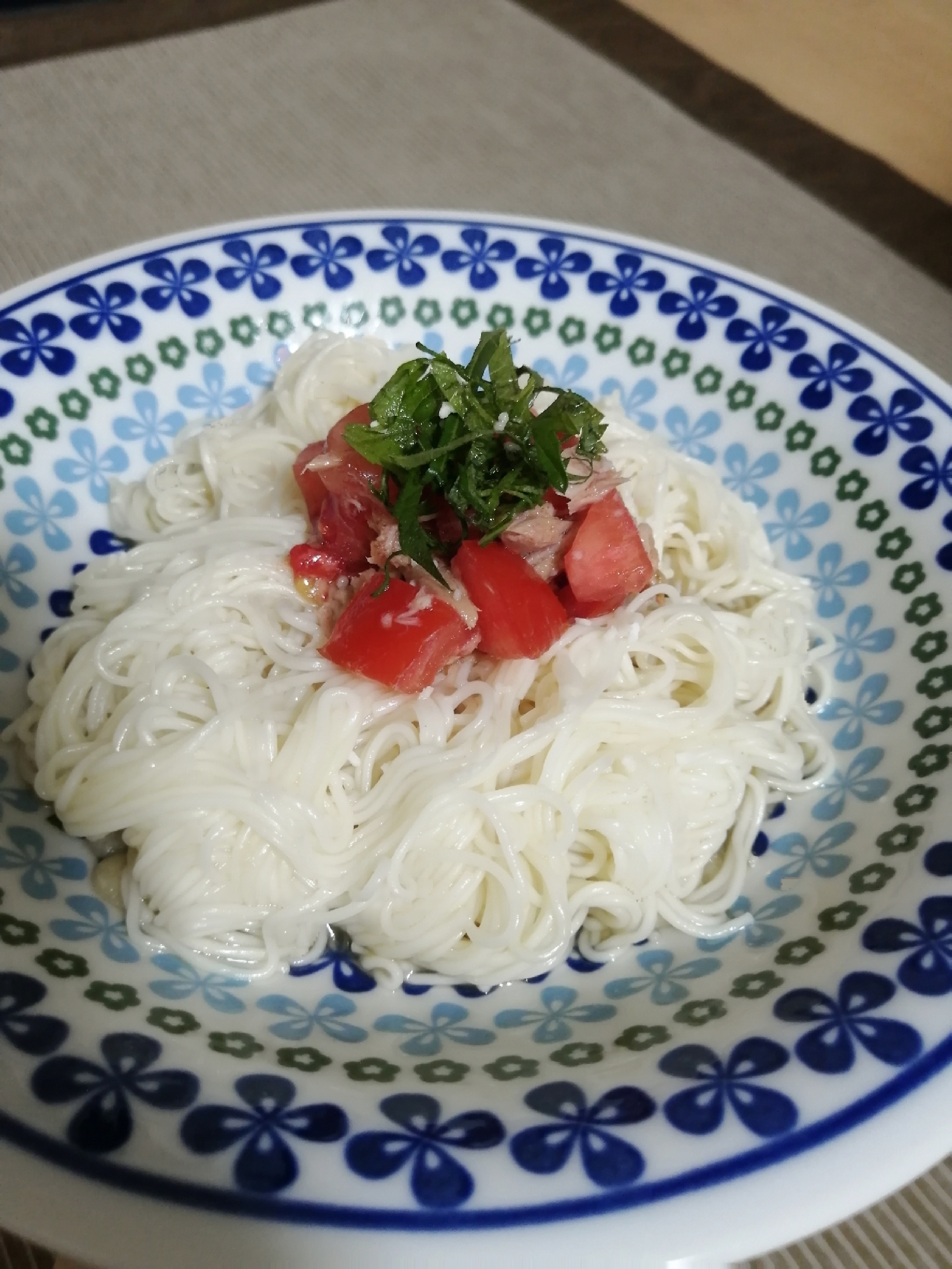 【簡単】さっぱり！ツナとトマトのそうめん♪