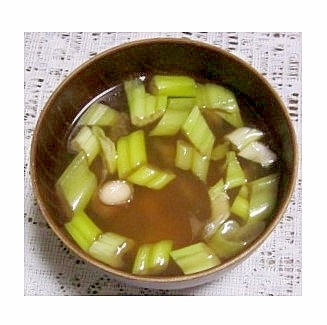 セロリの味噌汁