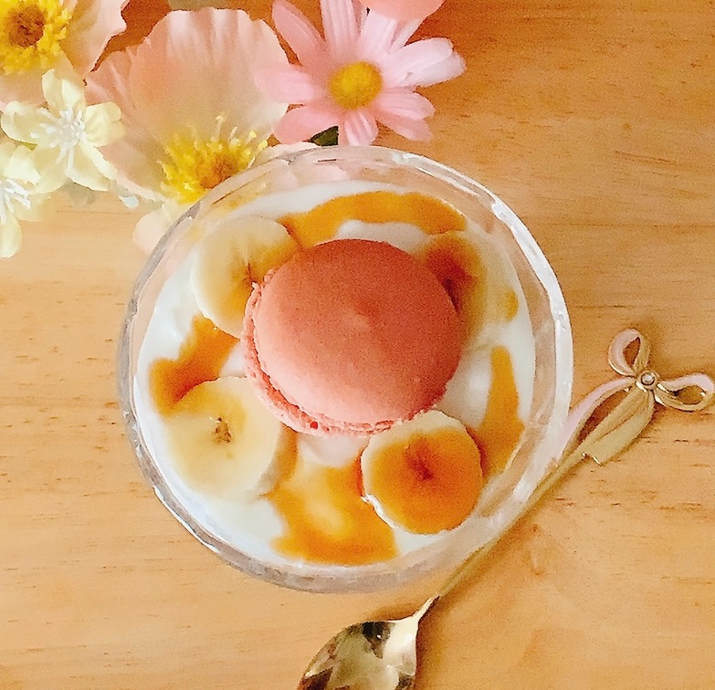 焼き菓子とバナナ♪ハニーヨーグルト✧˖°
