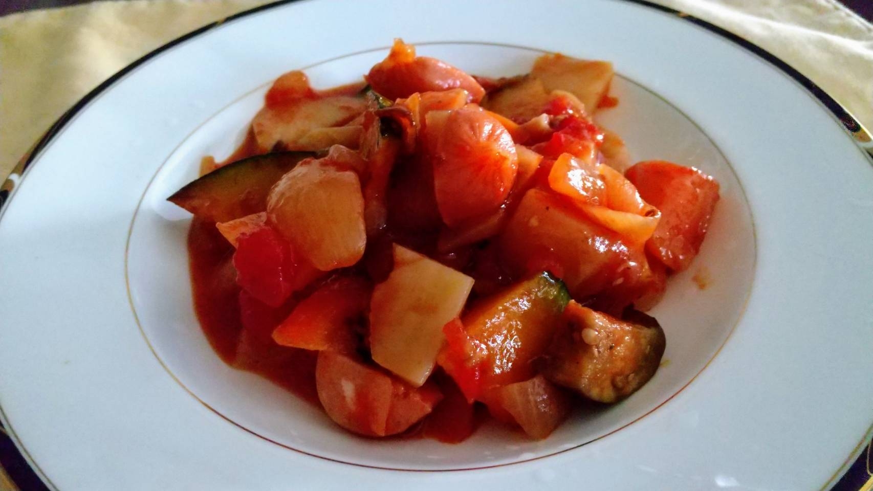 夏と野菜のミネストローネ