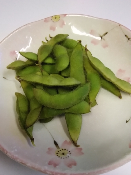 枝豆塩茹で