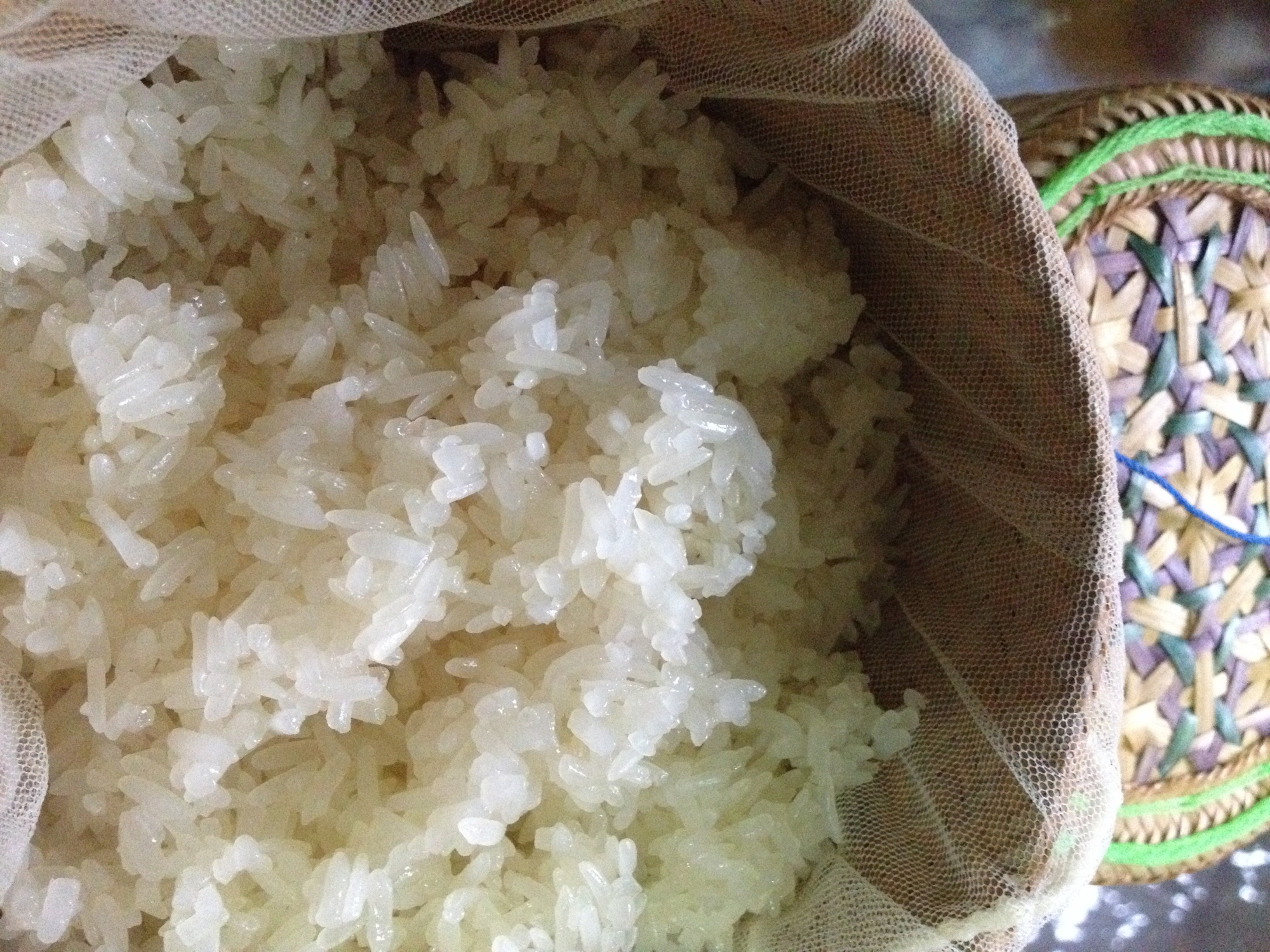 タイ米(もち米・カオニャオ)の蒸し方