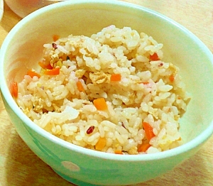 余ったおでんで♪炊き込みご飯