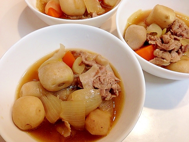 里芋と豚肉の煮物