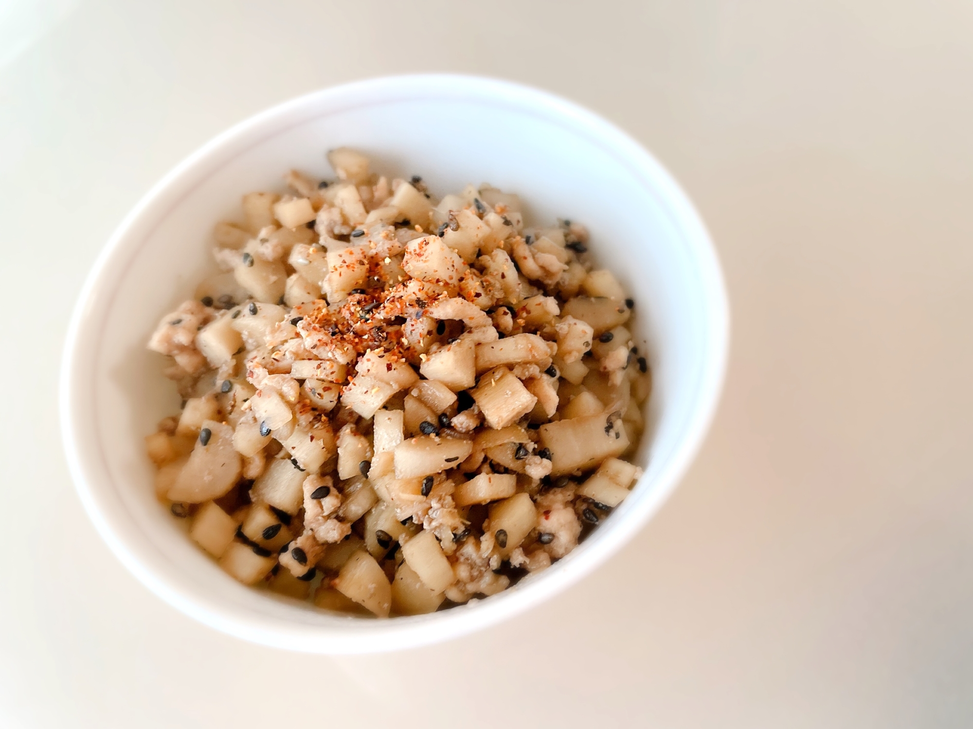 甘さ控えめ!ごぼうと鶏ひき肉の甘辛煮