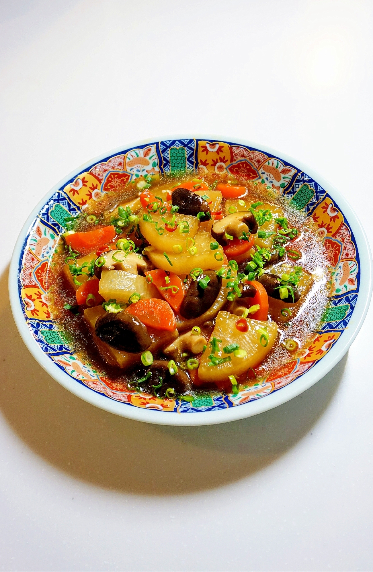 大根とにんじんとしいたけの中華煮