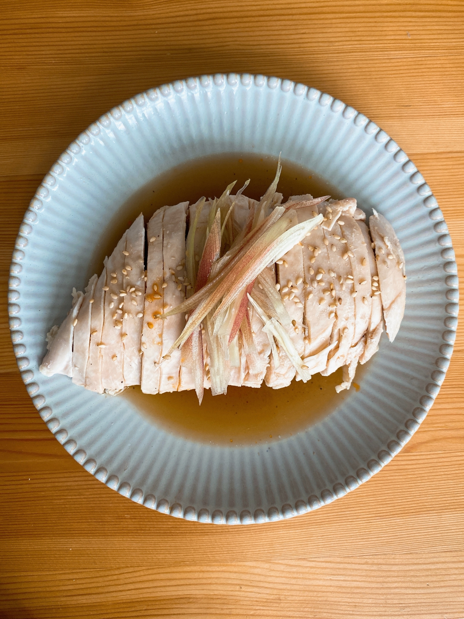 レンチンのみ!簡単しっとり蒸し鶏