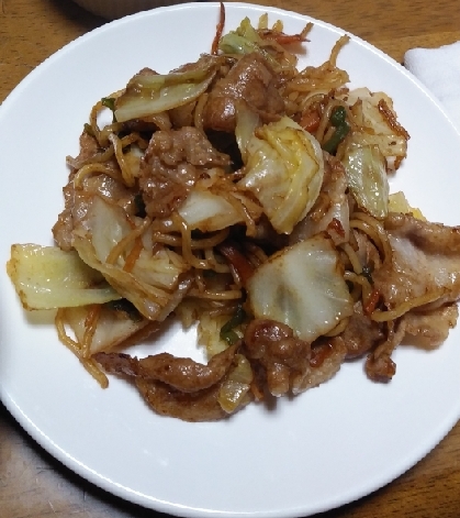 白菜で作る、焼きそば❗️