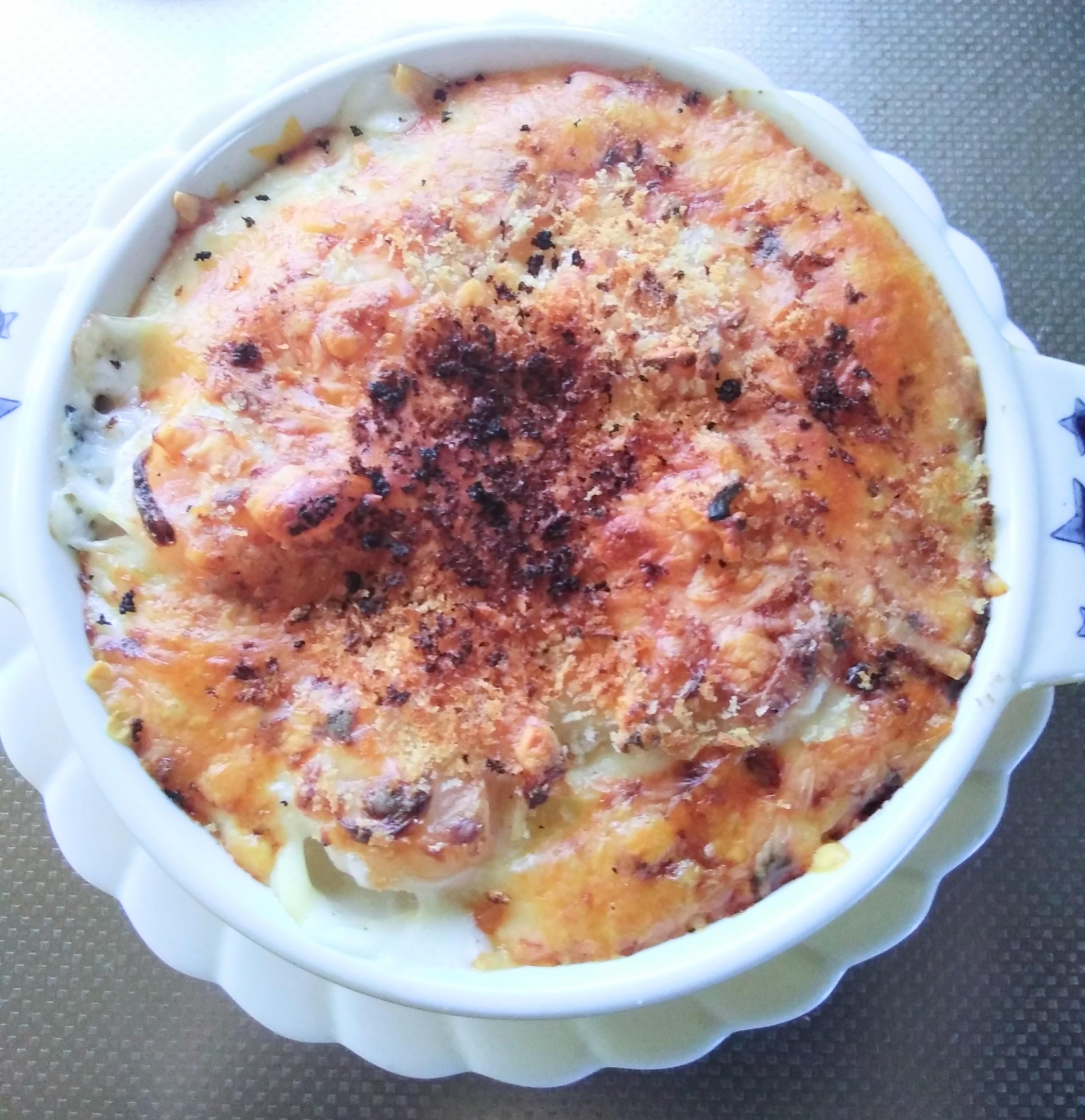 プリプリ大きなえびのグラタン