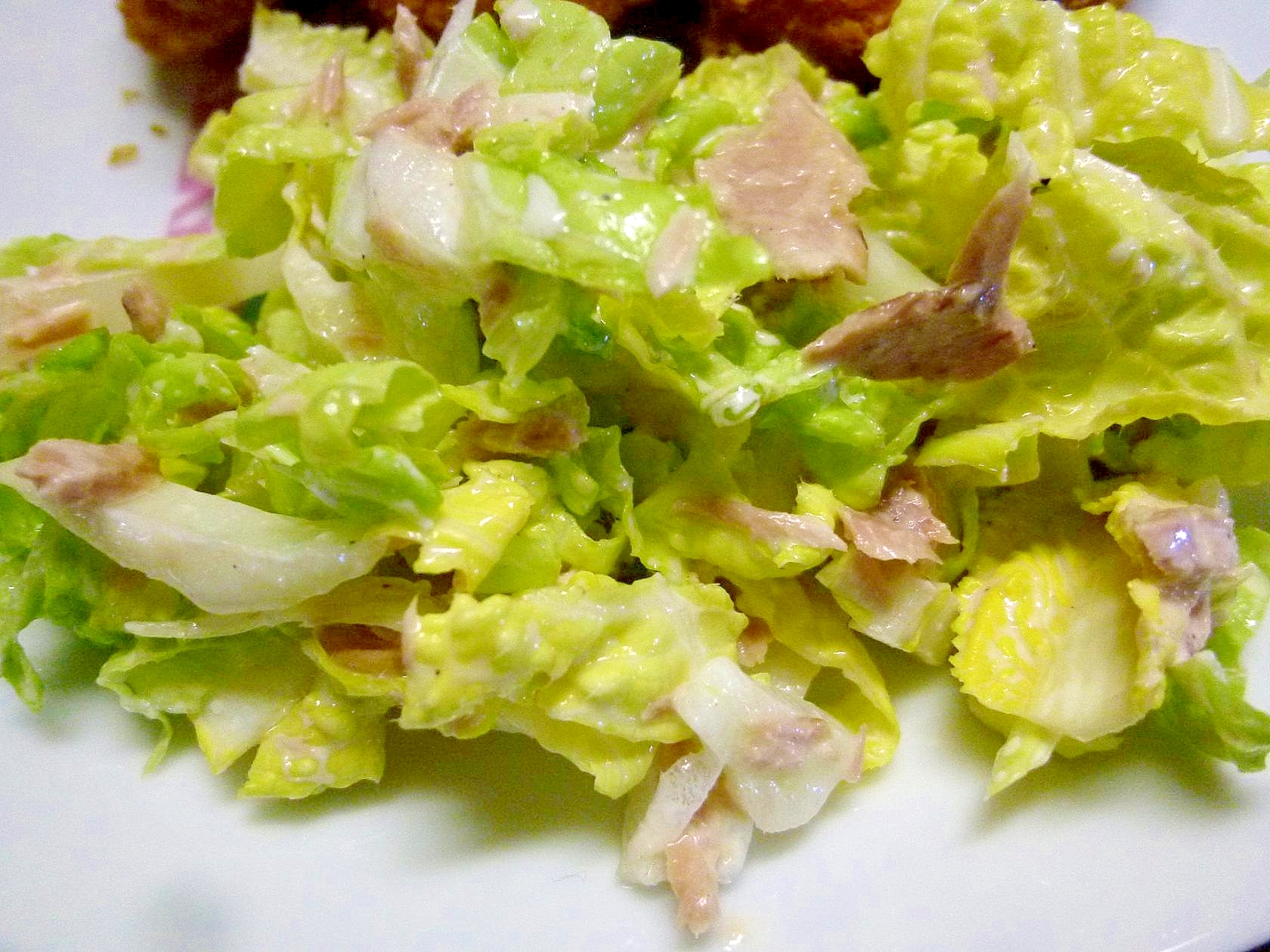 白菜とシーチキンの簡単サラダ