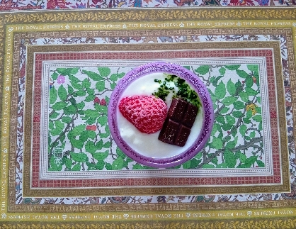 いちご抹茶チョコ♪ヨーグルト