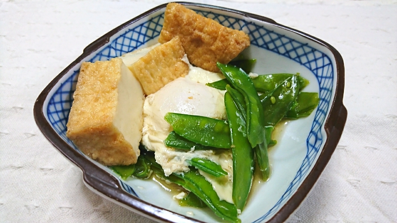 絹さやと玉子の煮物