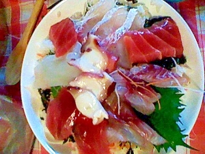 しそご飯海鮮丼 レシピ 作り方 By べっぴんde可愛い 楽天レシピ