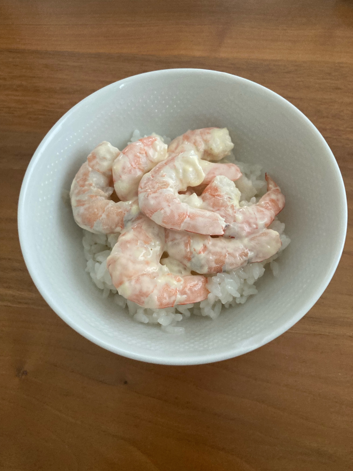 バナメイエビのマヨ丼