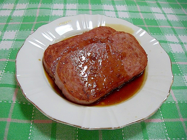 スパムの照り焼きステーキ レシピ 作り方 By Tiara M 楽天レシピ