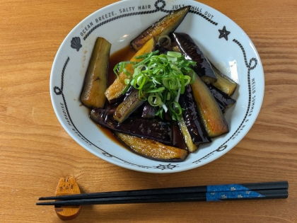なすのめんつゆバター炒め