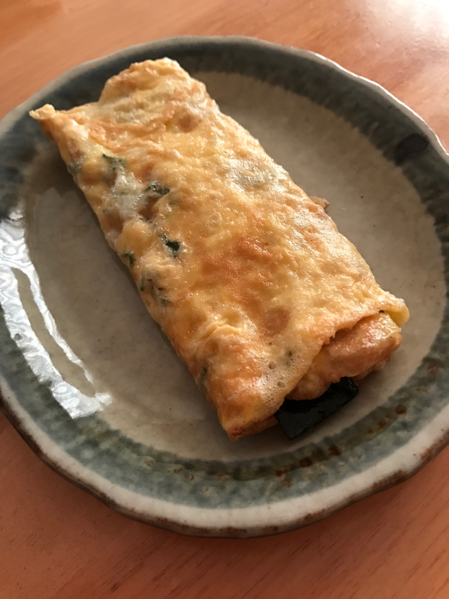 昆布の佃煮と青じその卵焼き