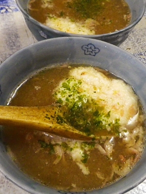 桜海老大和芋の味噌汁