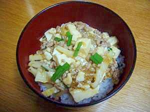タケノコ入りマーボー豆腐