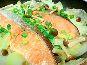 鮭と野菜の簡単蒸し焼き
