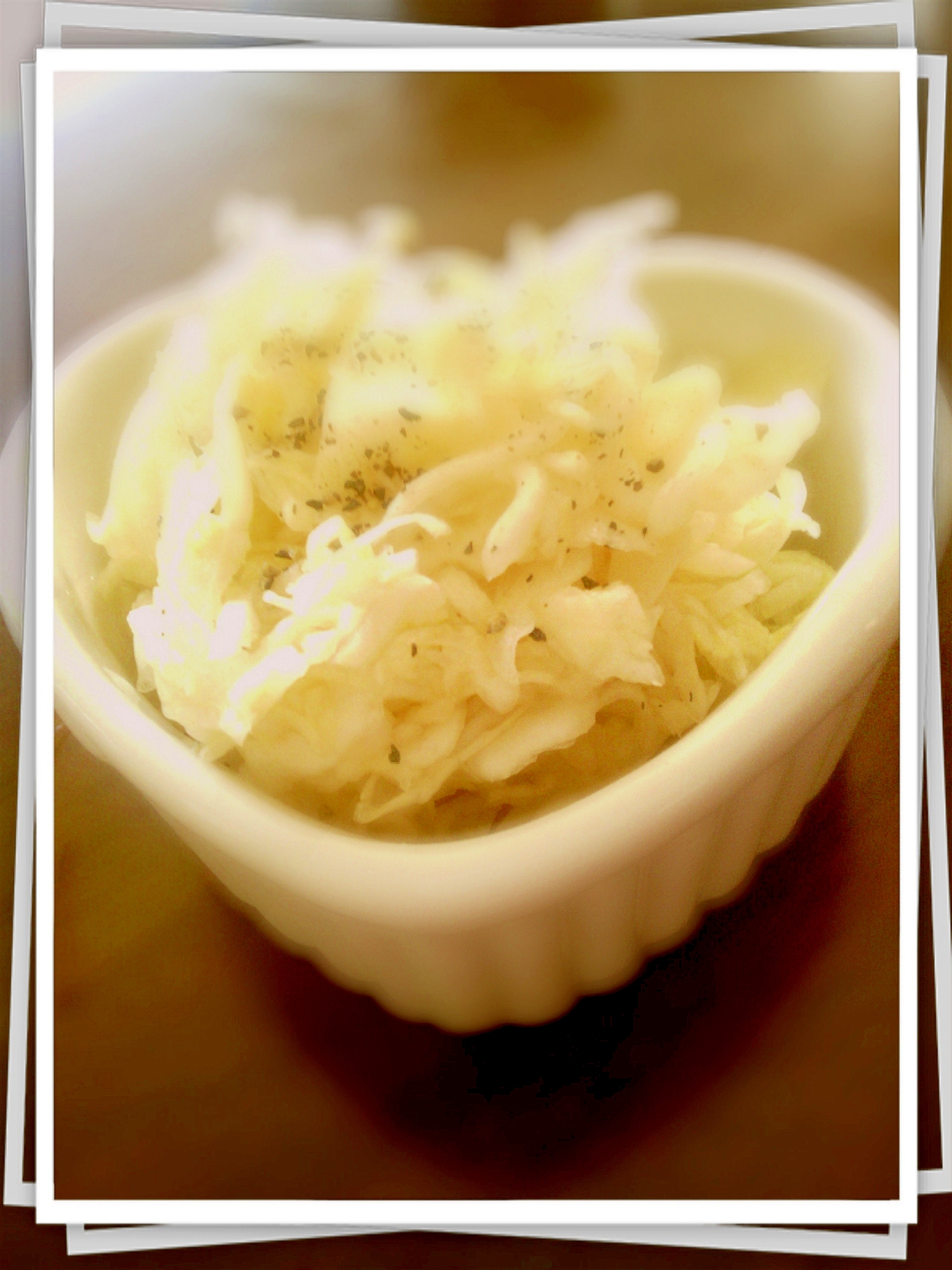 簡単 レンジで即席ザワークラウト風