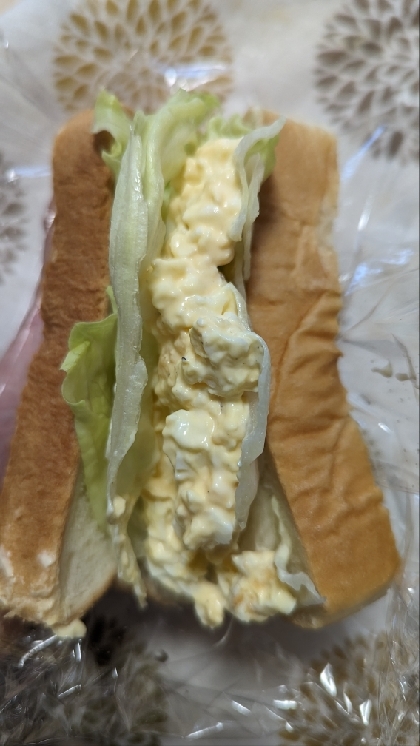 レタスたっぷり！シャキ旨・卵サンド　☆　ズボラ風