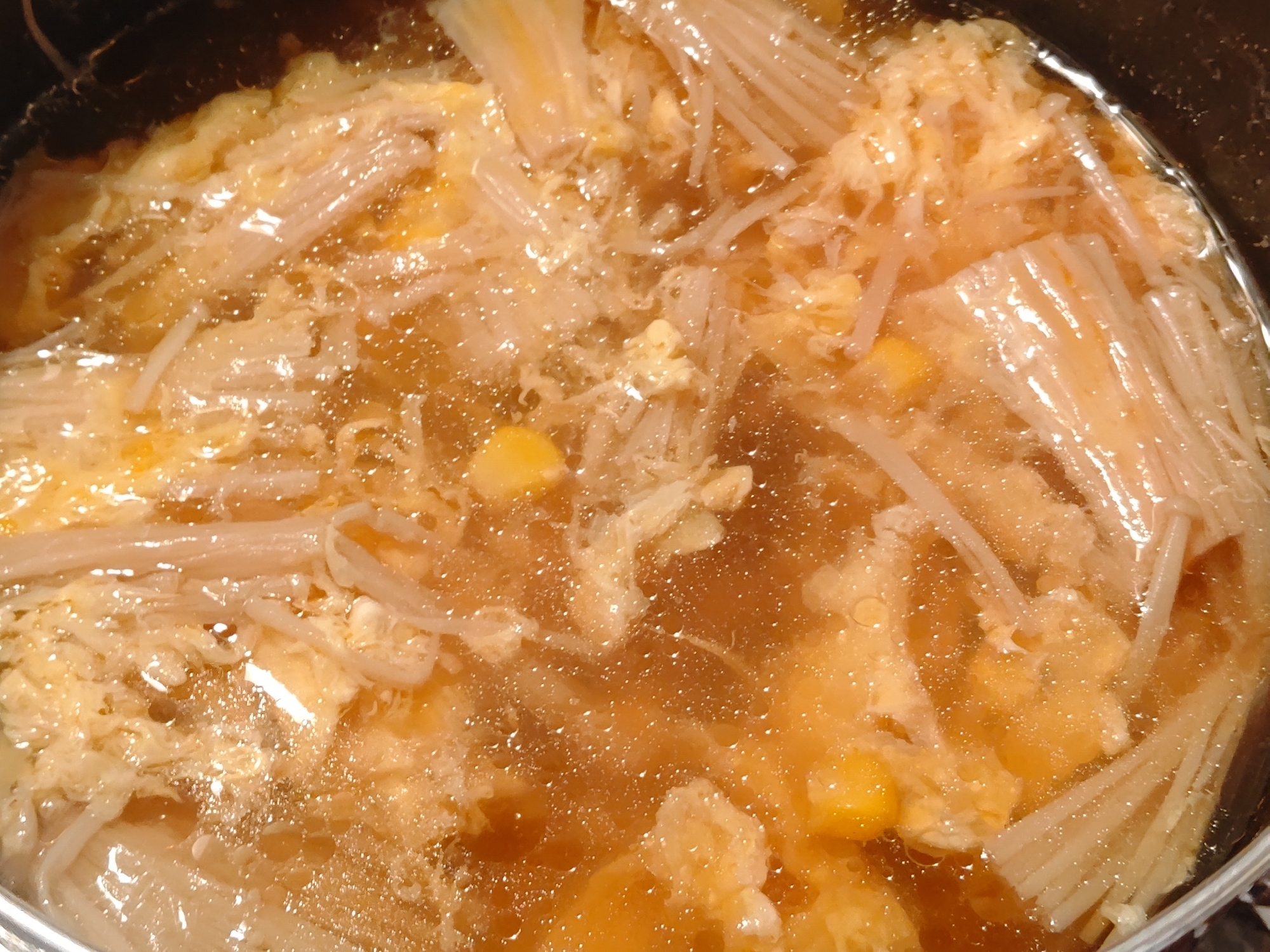 ♡えのきとコーンの中華スープ