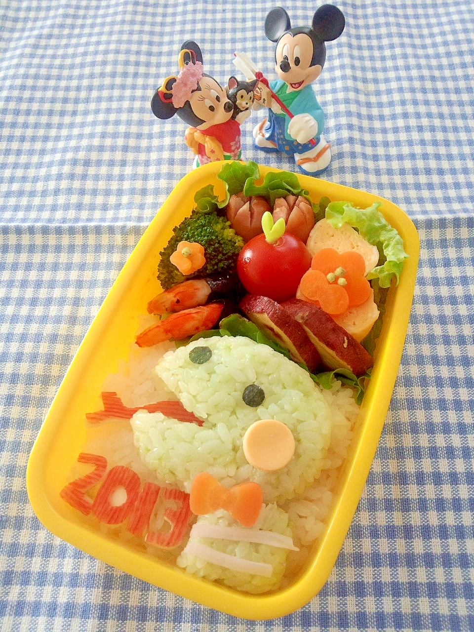 簡単キャラ弁☆２０１３年の干支！へびくんのお弁当♪