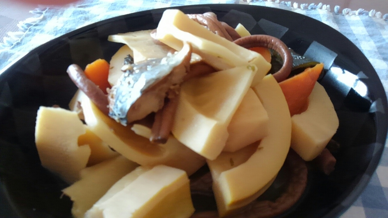 母さんありがとうレシピ☆土鍋で作るタケノコの田舎煮