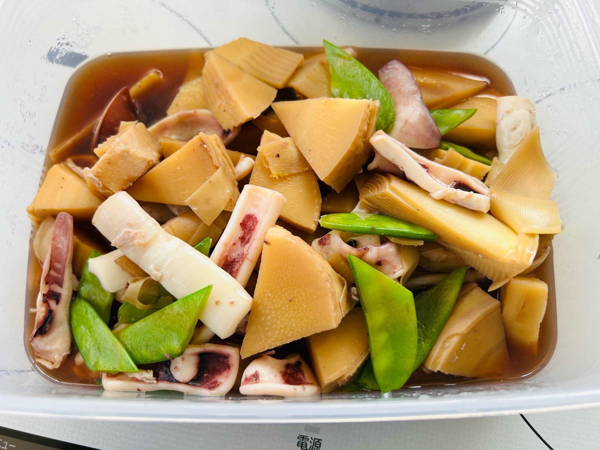 筍とイカの煮物