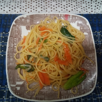 残ったナムルde旨パスタ