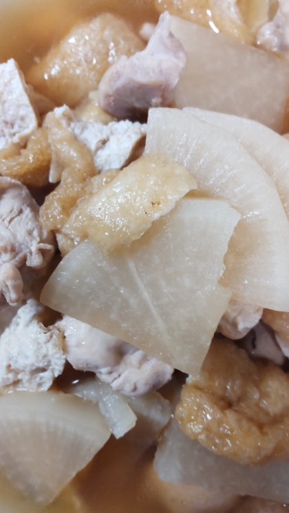 大根と鶏肉のピリ辛煮