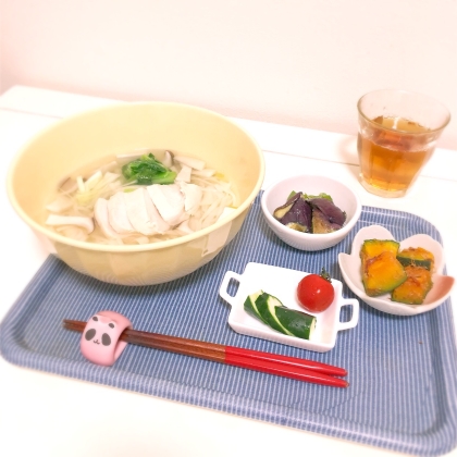 鶏のつるりんにゅうめん