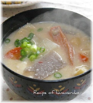 ほっこりぽかぽか”鮭の粕汁”で温まる~♪