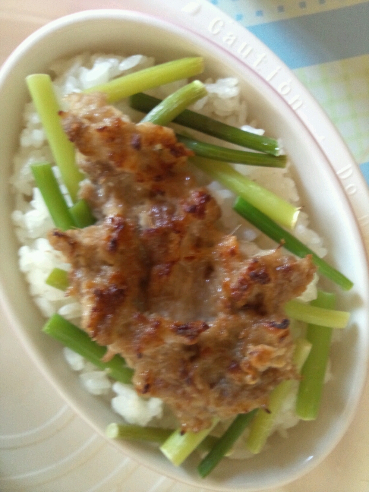 一人暮らしさん♪トースターで§焼き肉丼§