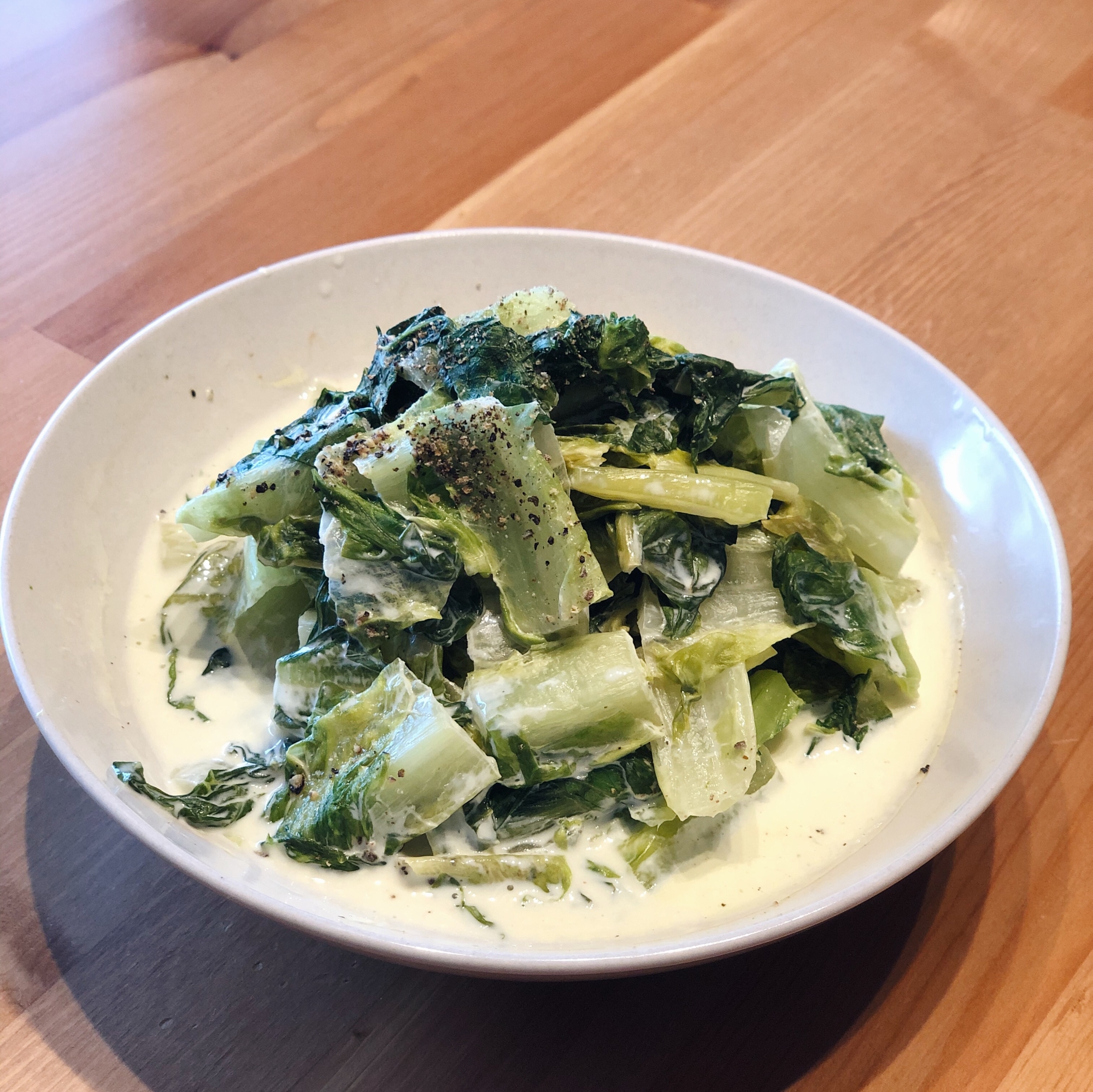 超簡単!ロメインレタスのマヨネーズ炒め