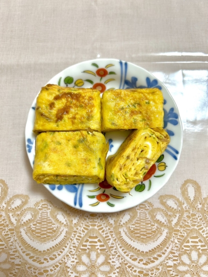 青海苔となめ茸の玉子焼き