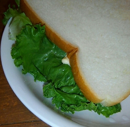 しゃきしゃき！たっぷりレタスのサンドイッチ