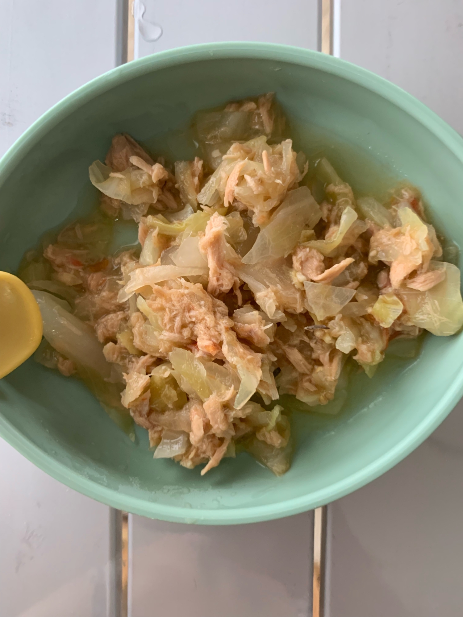 離乳食完了期 キャベツとツナのうま煮 レシピ 作り方 By あずき 楽天レシピ