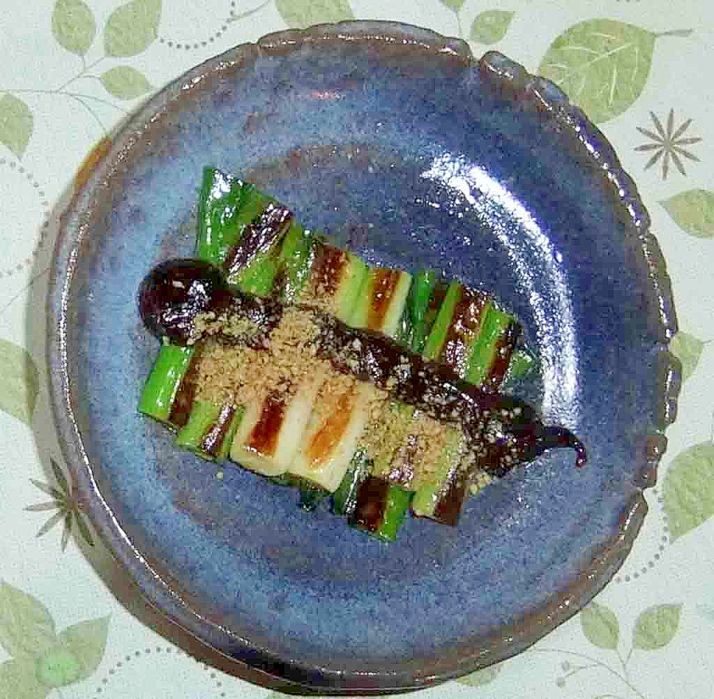 九条葱の炒め焼き味噌風味