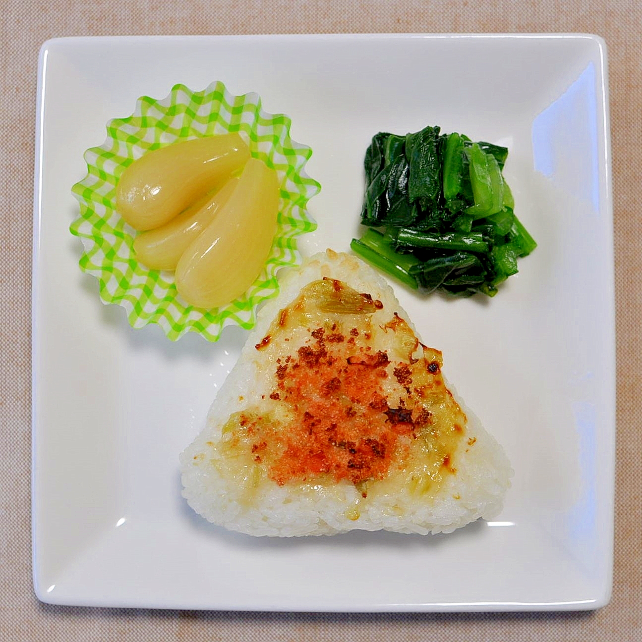 焼きたらこ&わさび漬けde焼きおにぎり