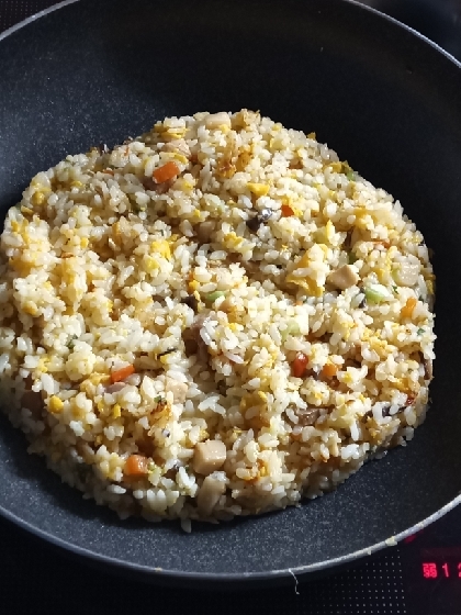 簡単(^^)子供が喜ぶ鶏ひき肉とニラのチャーハン♪