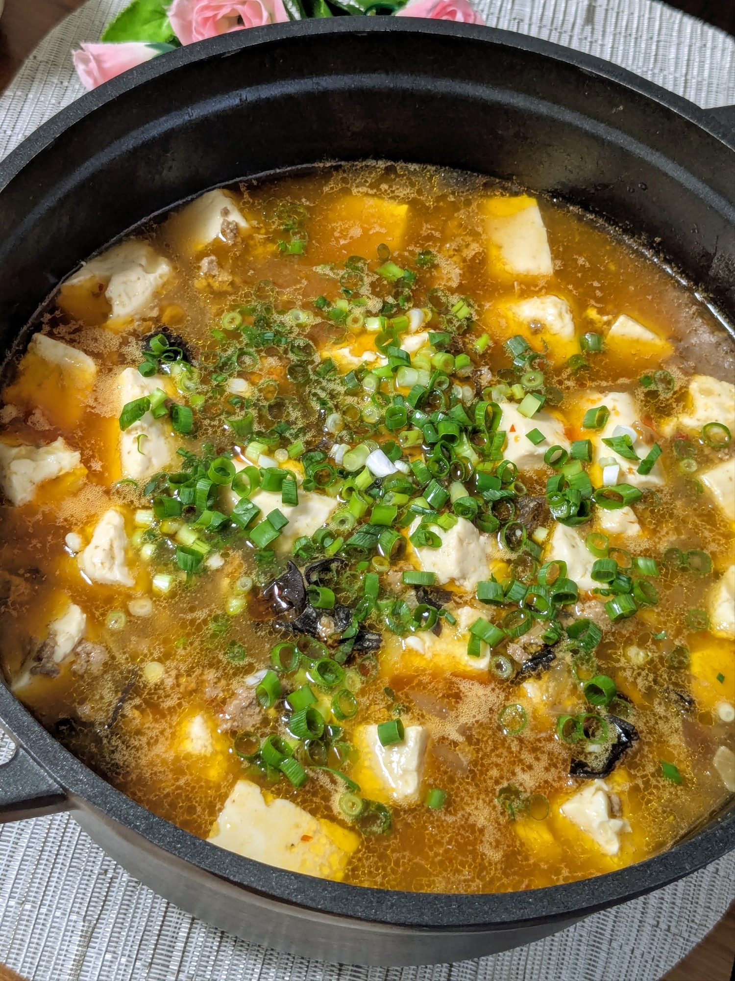 〜きくらげ入りの麻婆豆腐〜