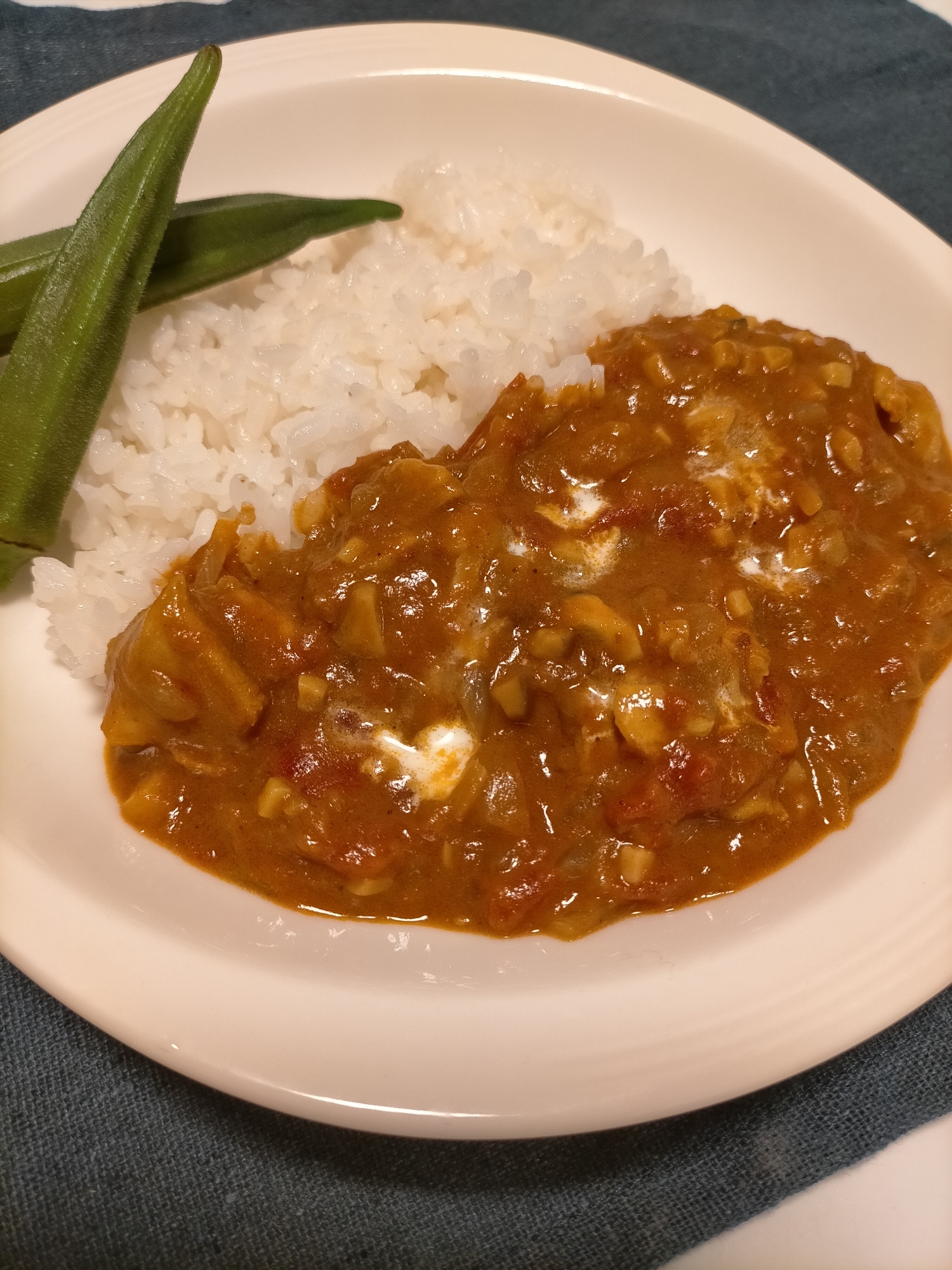 簡単！絶品！きのこ入りバターチキンカレー✰︎