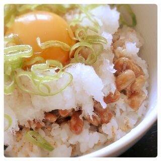 あっさりさっぱり♪おろしポン酢 de 納豆丼