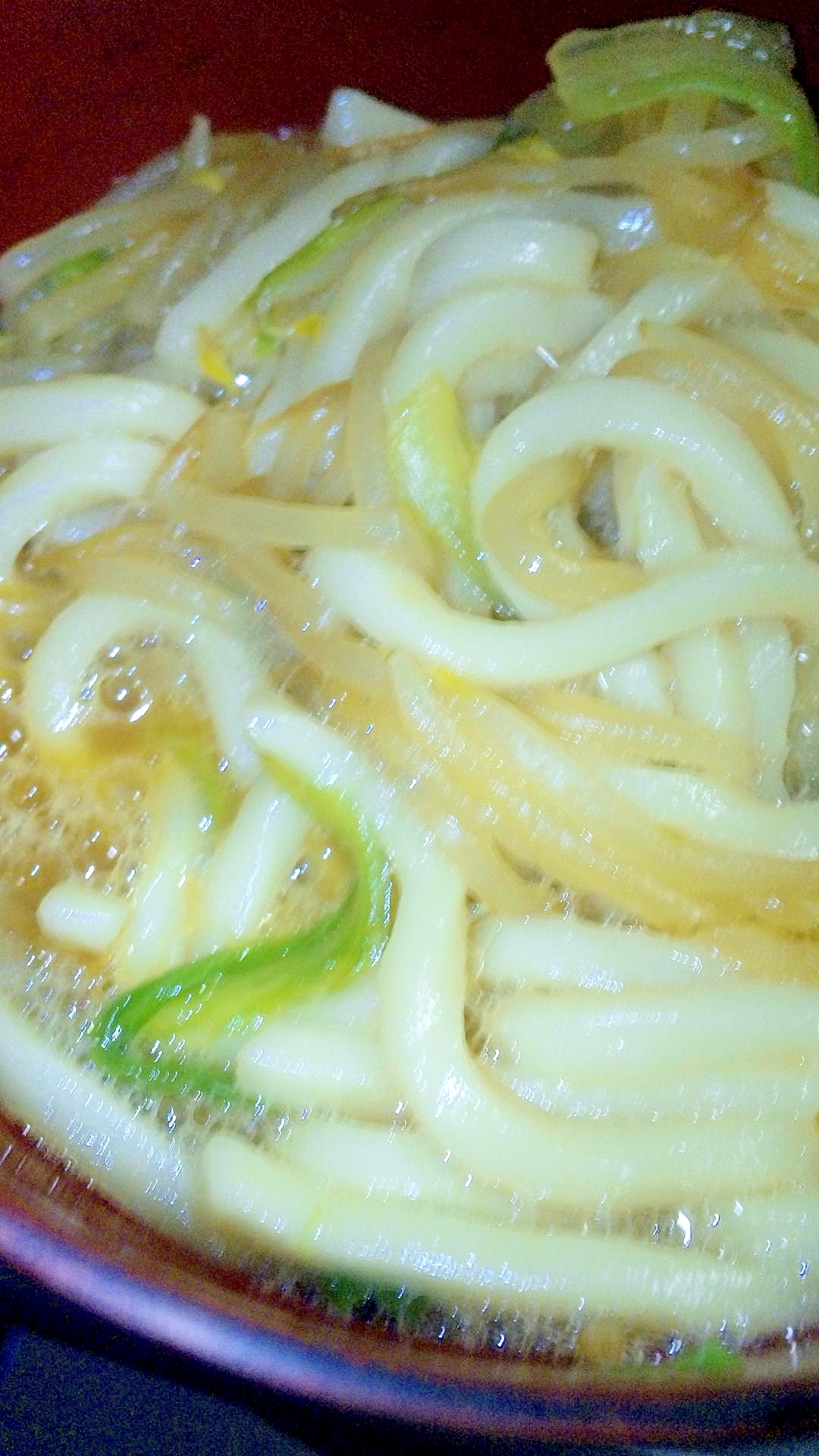 簡単美味！釜玉野菜うどん